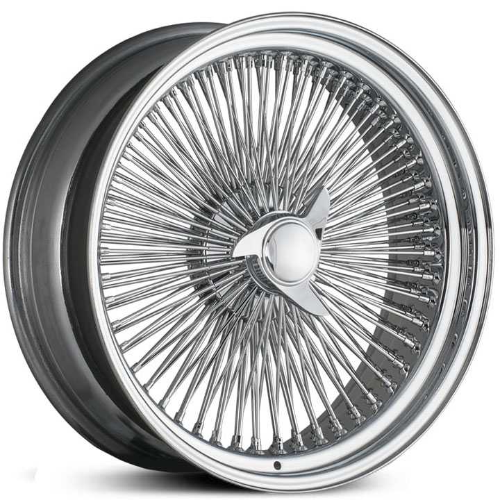 Player Wire 150 Spoke Chrome Three-Wing Cap