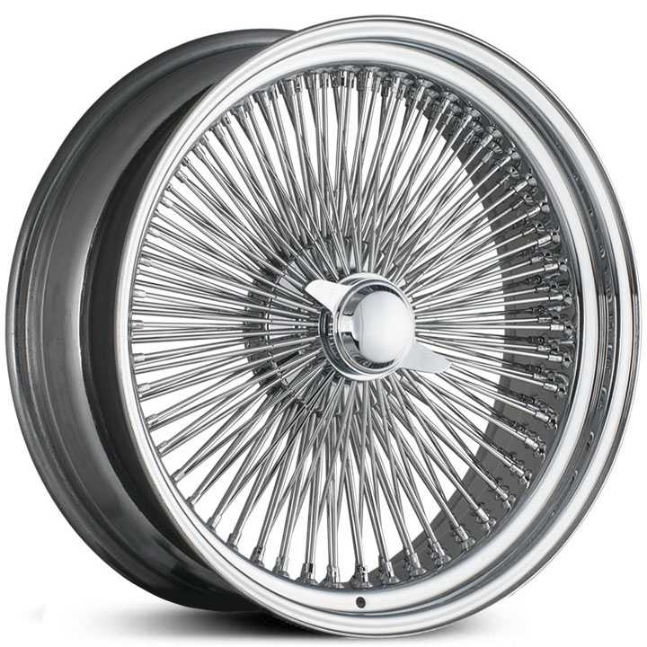 Player Wire 150 Spoke Chrome Two-Wing Cap