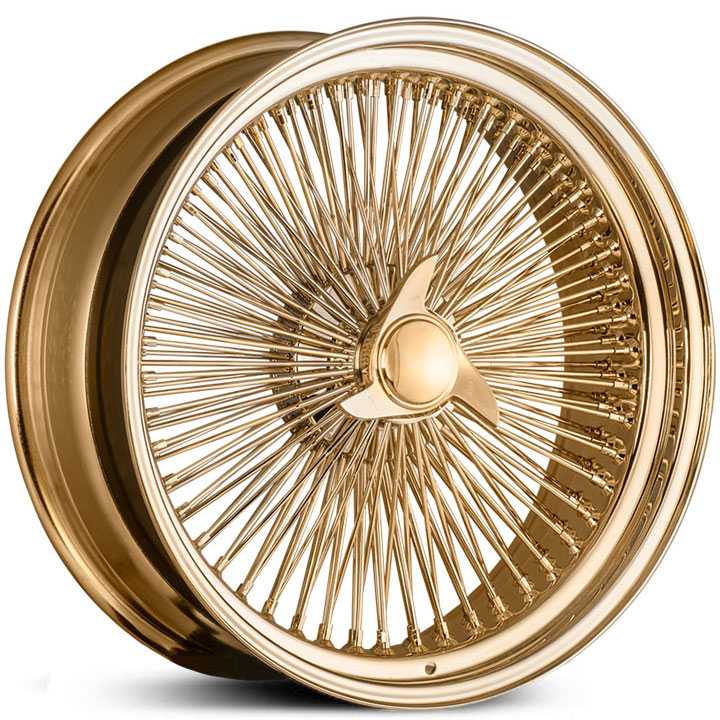 Player Wire 150 Spoke All Gold Three-Wing Cap
