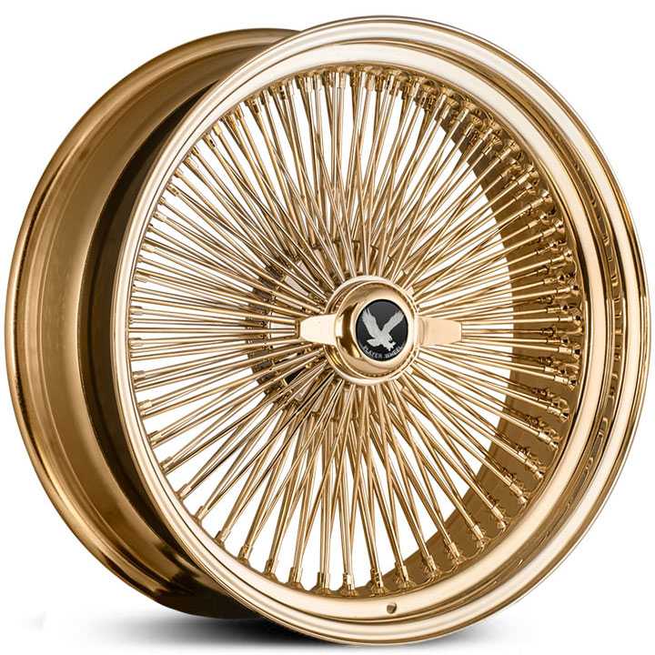 Player Wire 150 Spoke All Gold Two-Wing Cap