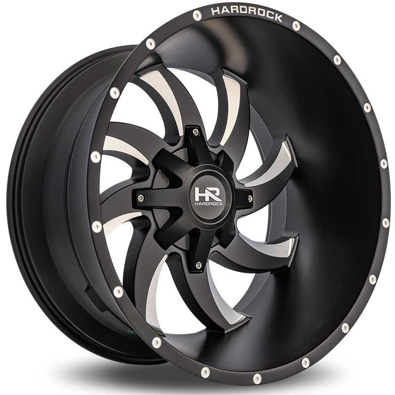 Hardrock Offroad H701 Devious  Wheels Satin Black Milled