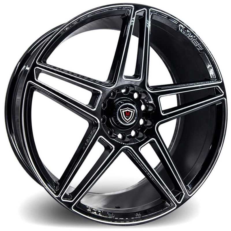 Marquee Luxury Marquee M3764  Wheels Gloss Black Milled