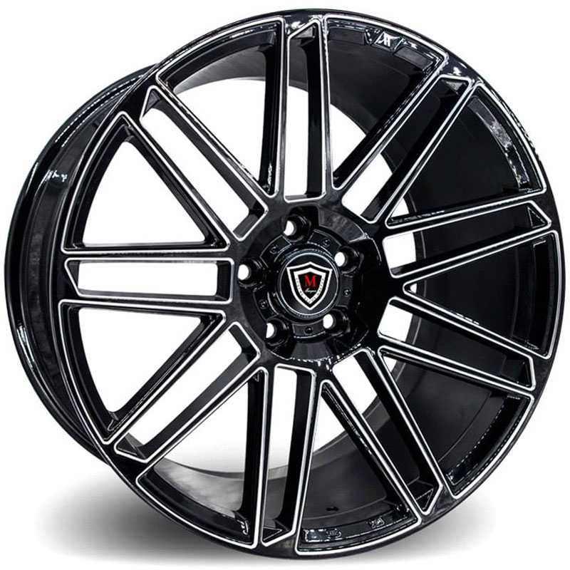 Marquee Luxury Marquee M3767  Wheels Gloss Black Milled