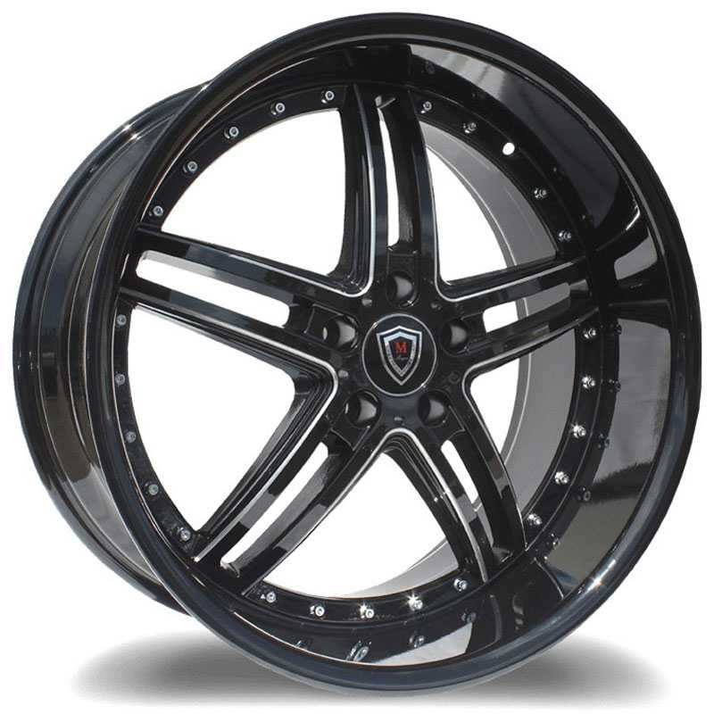 Marquee Luxury Marquee M5329  Wheels Gloss Black Milled