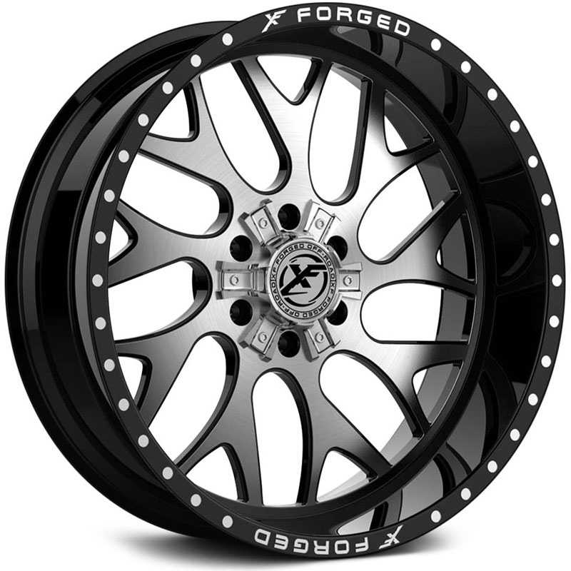 XF Offroad Forged XFX-301 Gloss Black w/ Brushed Face