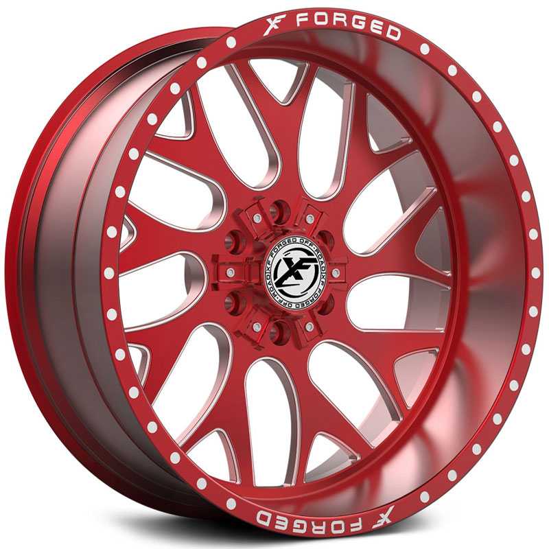 XF Offroad Forged XFX-301  Wheels Red Milled