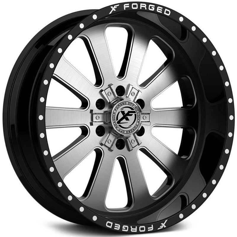 XF Offroad Forged XFX-302 Gloss Black w/ Brushed Face