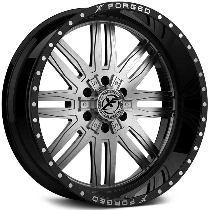 XF Offroad Forged XFX-303  Wheels Gloss Black w/ Brushed Face