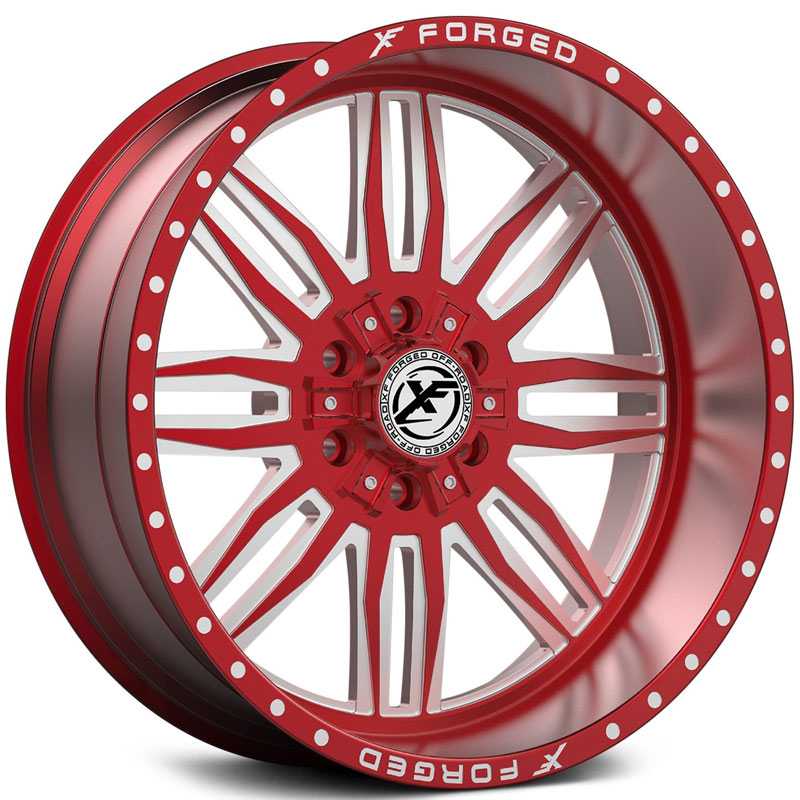 XF Offroad Forged XFX-303  Wheels Red Milled