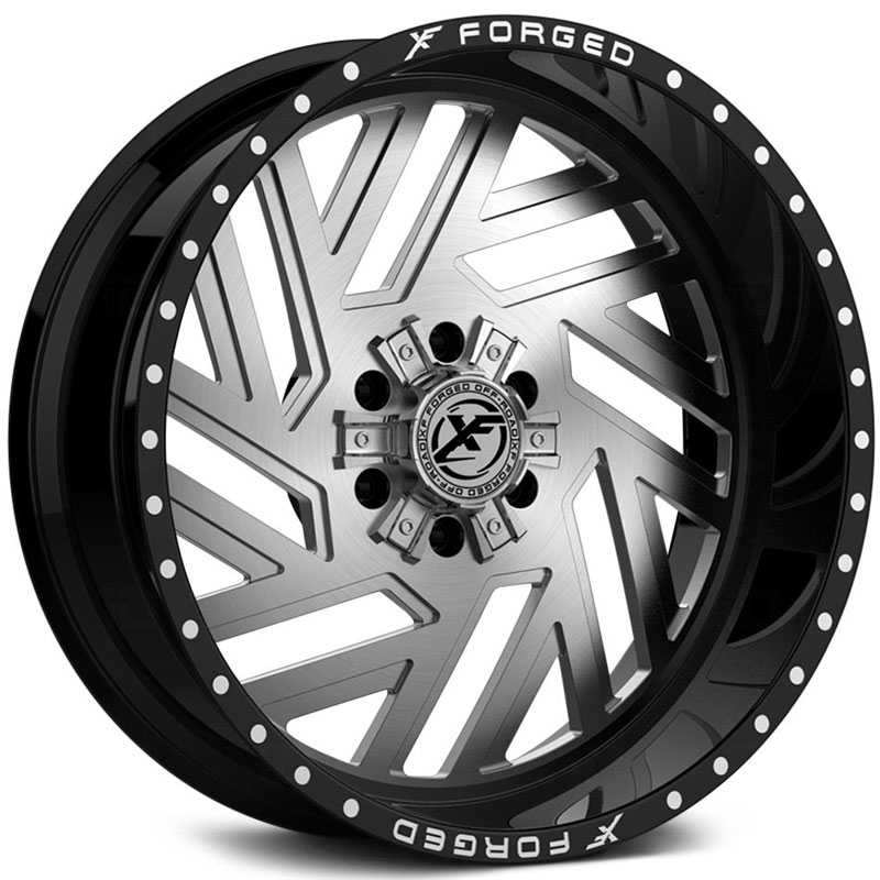 XF Offroad Forged XFX-304 Gloss Black w/ Brushed Face