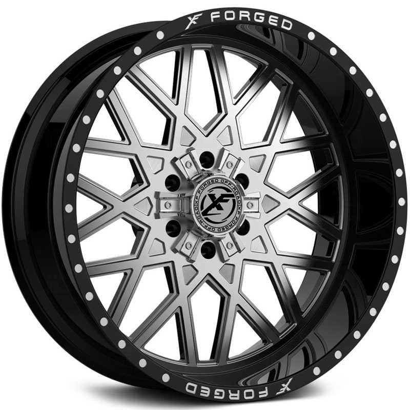 XF Offroad Forged XFX-307  Wheels Gloss Black w/ Brushed Face