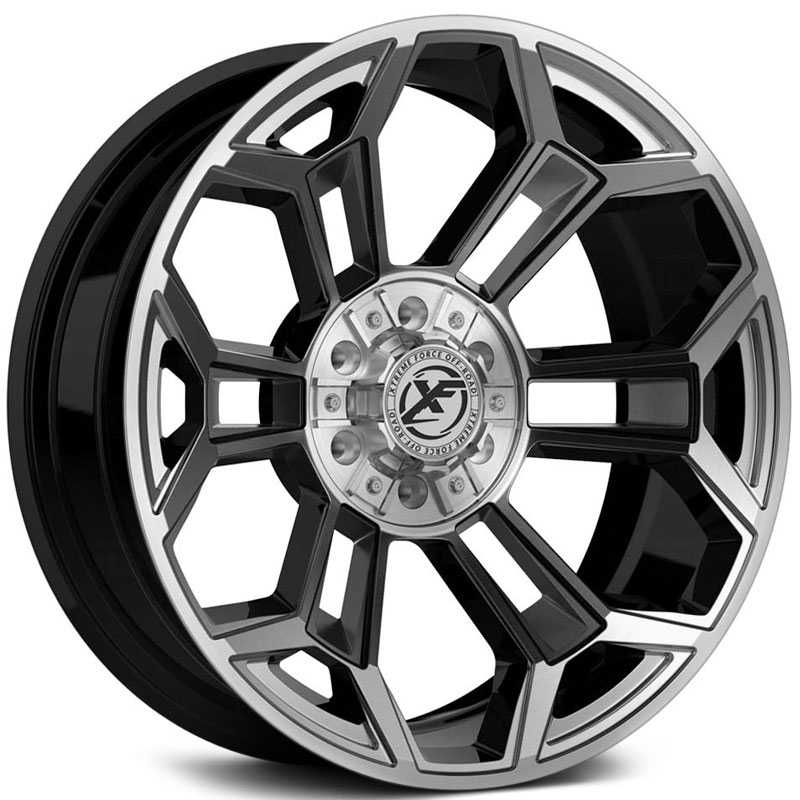XF Offroad Forged XFX-308  Wheels Gloss Black w/ Brushed Face