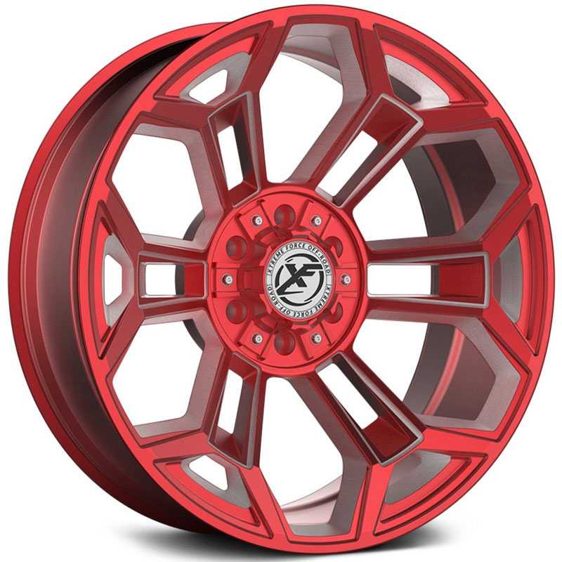 XF Offroad Forged XFX-308  Wheels Red Milled