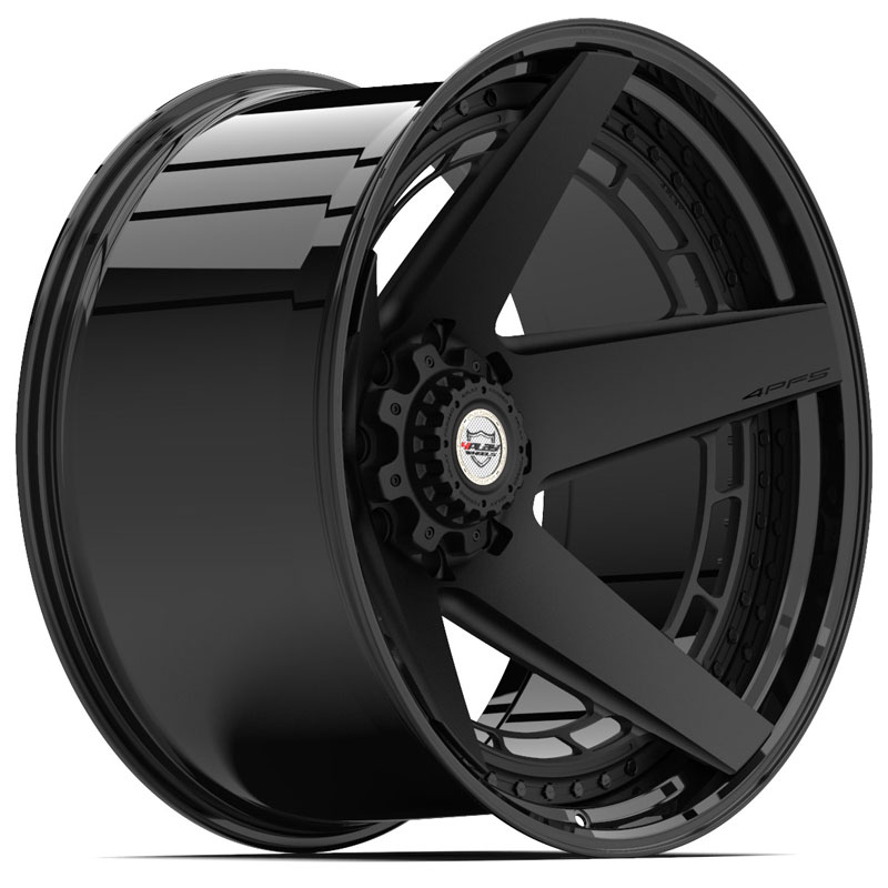 4Play 4PF5  Wheels Gloss Black w/ Matte Center