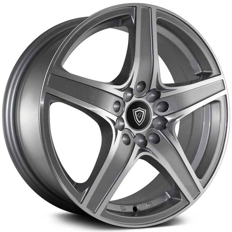 G-Line Alloys G5084 Gunmetal with Machined Line