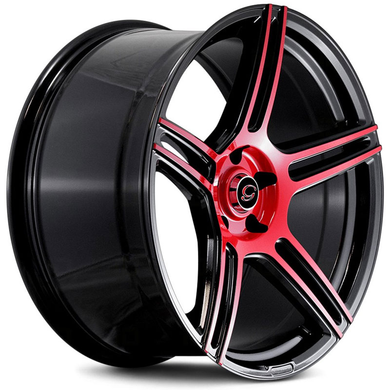 G-Line Alloys G5086 Gloss Black with Red Face