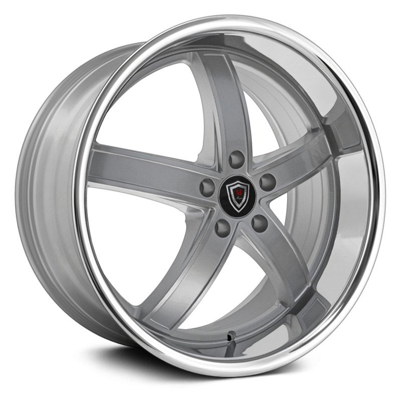 Marquee Luxury M5330A  Wheels Silver Machined w/ Steel Lip