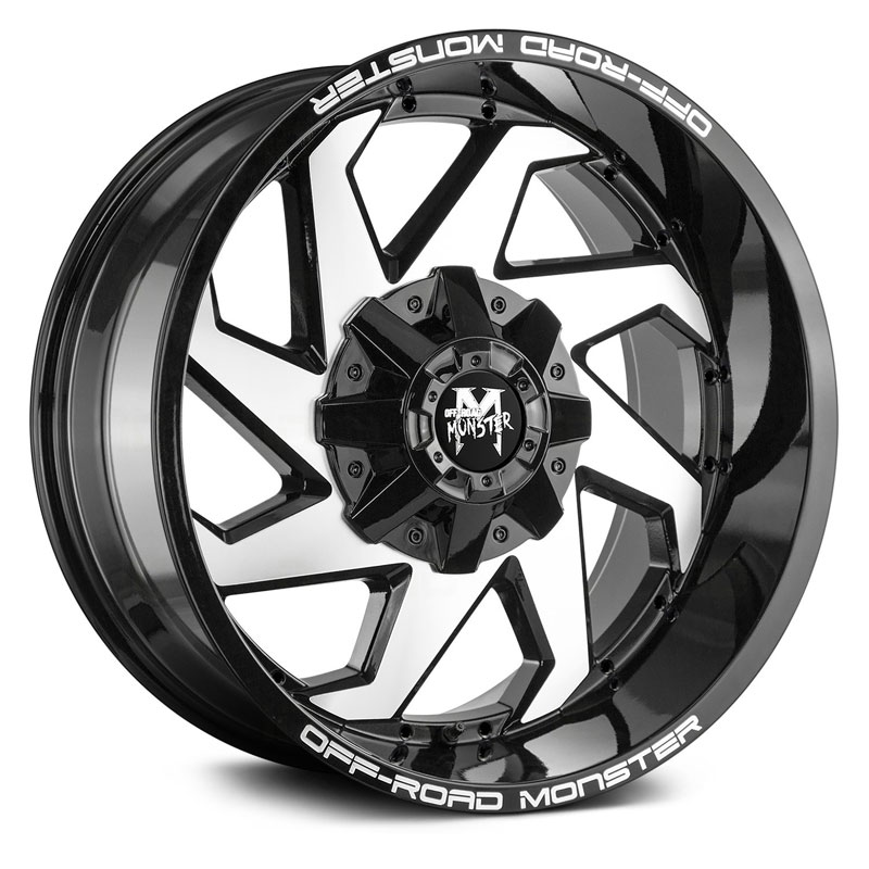 Off-Road Monster M09  Wheels Gloss Black Machined