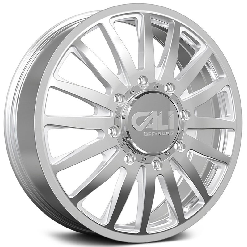 Cali Off-Road Summit 9110D Front Polished w/ Milled Spokes