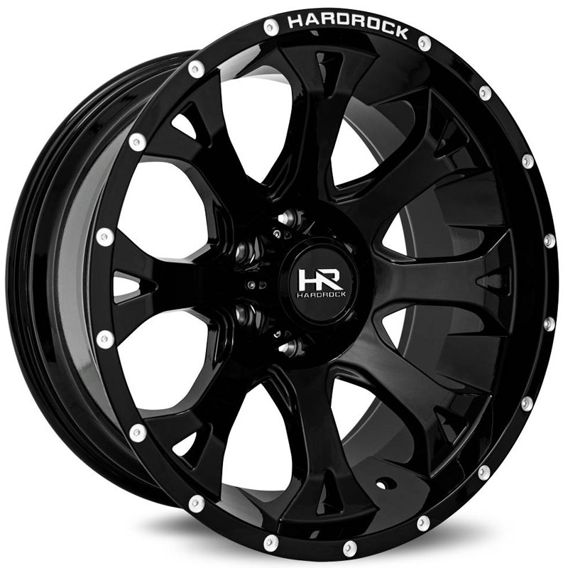 Hardrock Offroad H505 Bloodshot Xposed  Wheels Gloss Black Milled
