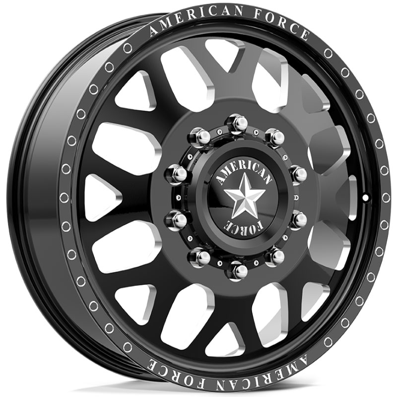 American Force Dually DB03 Payload  Wheels Black Front