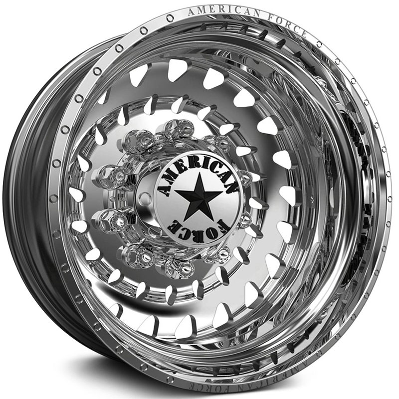 American Force Dually F01 Rampage  Wheels Polished Rear