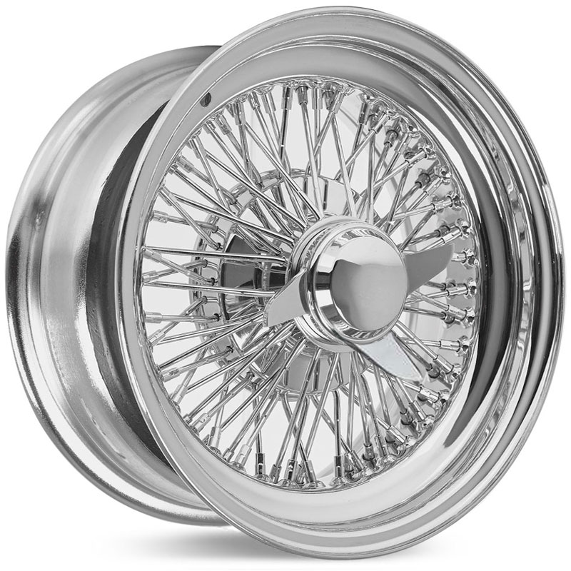Player Wire 72 Spoke Cross Lace Chrome Three-Wing Cap