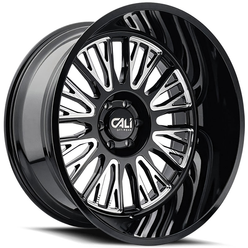Cali Off-Road Vertex 9116  Wheels Gloss Black Milled
